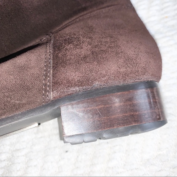 Calvin Klien Row Suede High Boot Dark Brown 9M - Picture 16 of 16